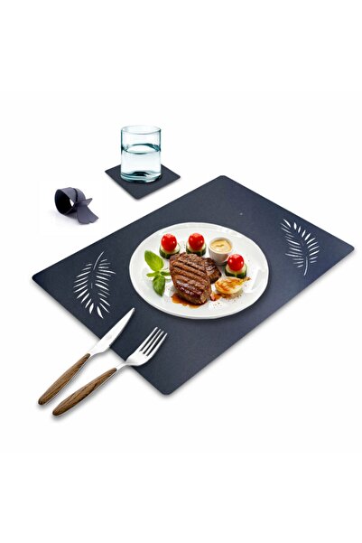 Lora Davet Штучна шкіра Американський сервіс на 6 осіб, 18 предметів, синій 5...