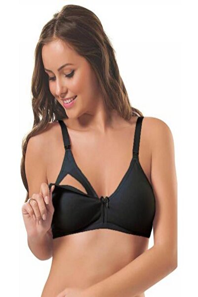 bonbonetti Жіноча чорна майка для годування 3581