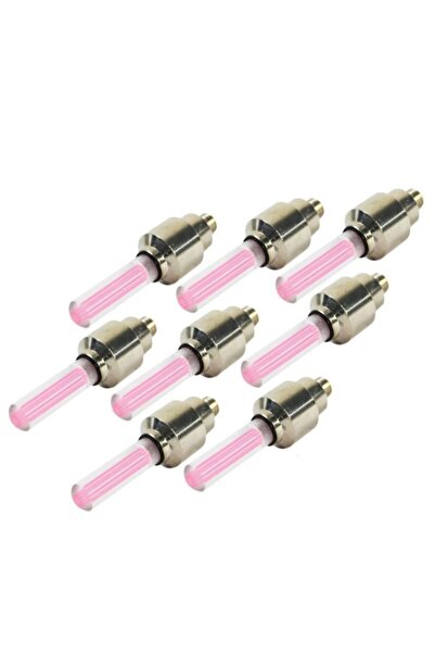 CMT Hareket Sensörlü Pembe Işıklı Sibop Kapağı Lambası Araba Bisiklet