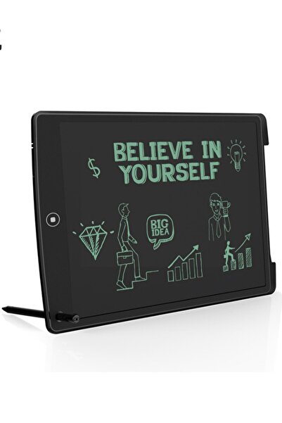 Shuzi 12 Inc Büyük Boy Dijital Lcd Ekran Kalemli Çocuk Yazı Çizim Writing Grafik Not Yazma Eğitim Tableti