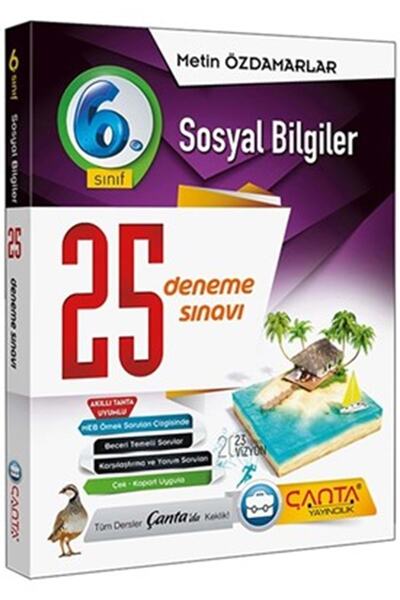 Çanta Yayınları 6. Sınıf Sosyal Bilgiler 25 Deneme Sınavı
