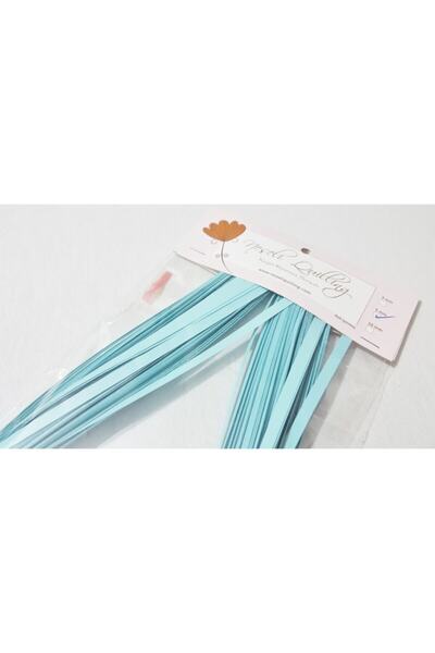 Neşeli Quilling Bebe Mavisi Kağıt Şerit 5mm