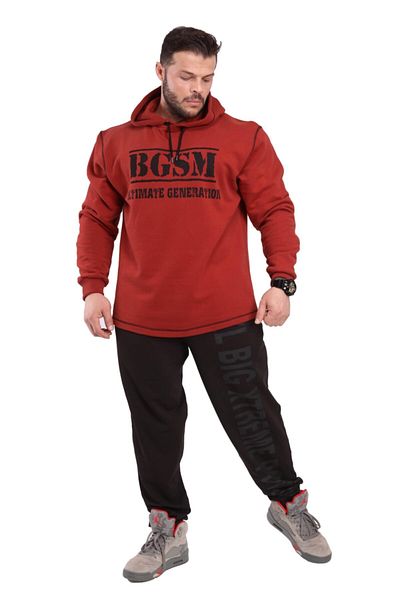Big Sam Men's Tile Hooded Oversize Winter Sweatshirt 4727