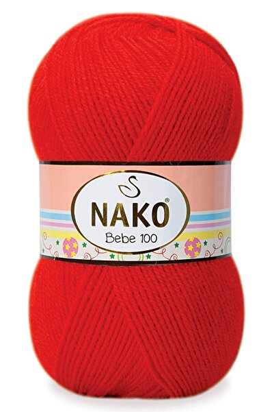 NAKO Κόκκινη Φλόγα Μωρού - 100 Νήματα Πλεξίματος 207