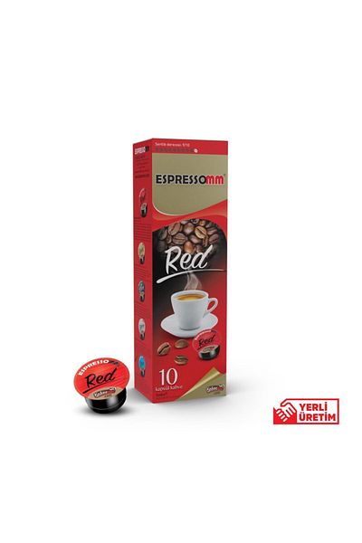ESPRESSOMM Tchibo Cafissimo - Red Capsule Coffee, Compatible (100 Pcs)