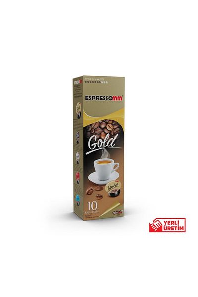 ESPRESSOMM Tchibo Gold Capsule Coffee - Compatible (10 Pieces)