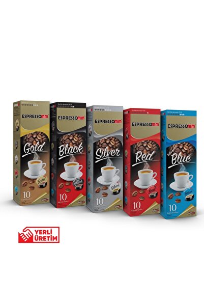 ESPRESSOMM Tchibo Cafissimo Uyumlu Karışık Kapsül Kahve (50 ADET)