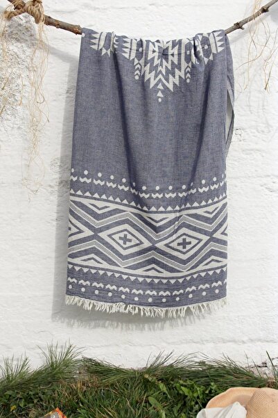 Baveno 100% бавовняний пляжний рушник розміром 90x180 з етнічним візерунком