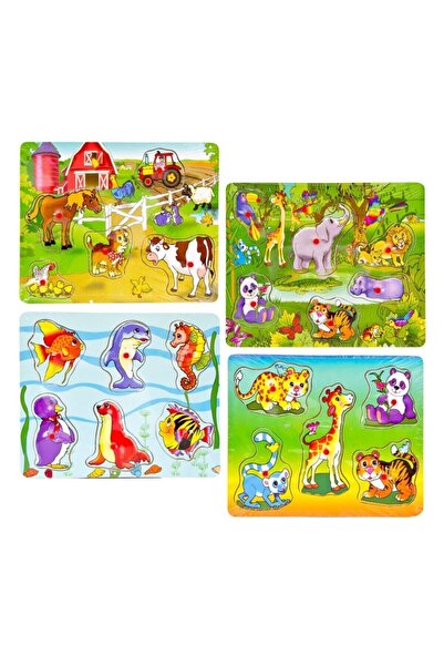 Can-Em Oyuncak حيوانات بولتاك مع حامل خشبي