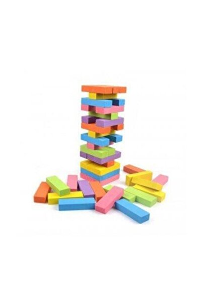 TORUTOYS ألعاب طبيعية لعبة التوازن الخشبية الملونة Jenga