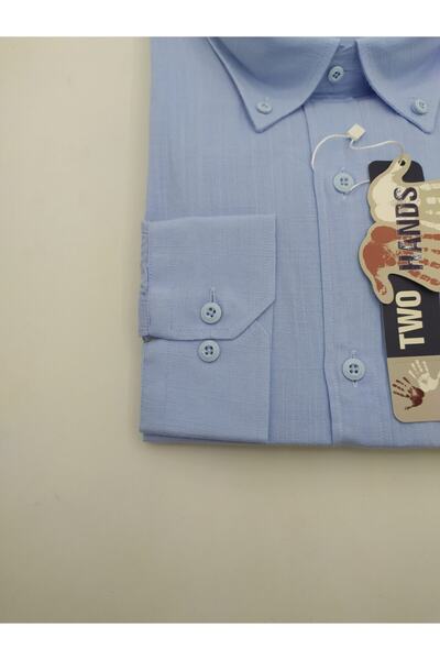 TWO HANDS Чоловіча велика лляна сорочка Сорочка