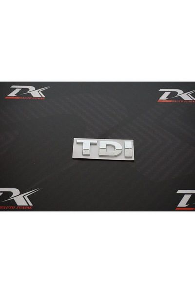 Volkswagen Tdi Baggage Chrome Metal 3m شعار حروف ثلاثي الأبعاد