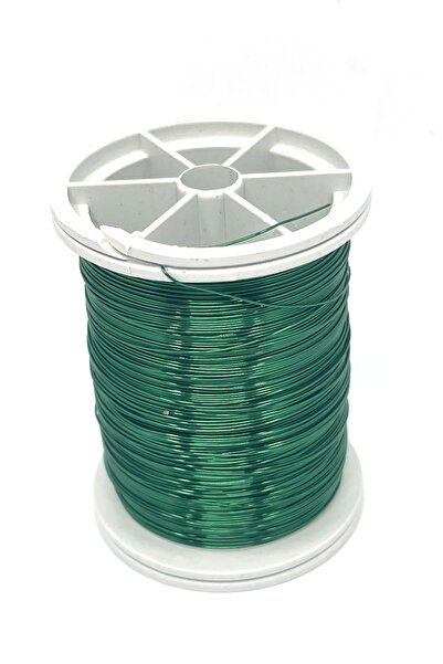 Tahtakaledeyim سلك نحاس، سلك ورد، لون أخضر، 0.30 مم، 48 متر