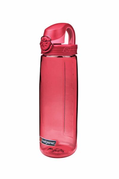 NALGENE وعاء شرب تريتان بتلة / بنجر أحمر ذو غطاء أحمر