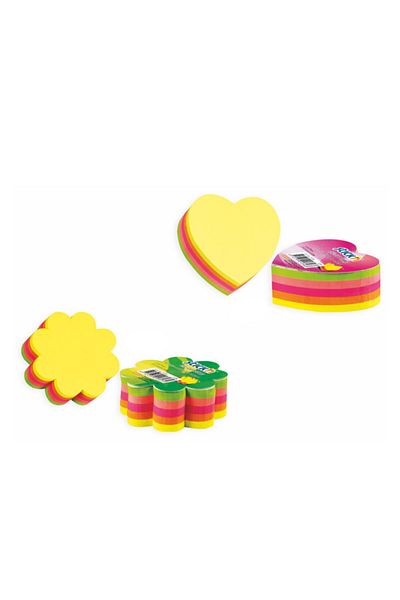 Gıpta Stickn 67 X 67 Neon Color 250 Sheets Flower Shaped Note Paper