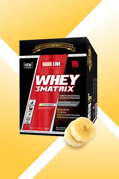 Hardline 2340 Gr Whey 3matrix Banana Flavored
