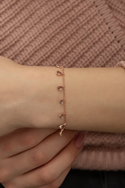 Nereze Kadın Sıralı Zultanite Taşlı Gümüş Bileklik 925 Ayar