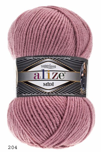 Alize Superlana Midi 204 Ροζ