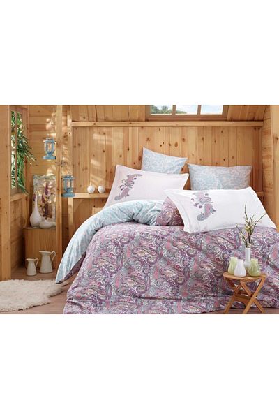 Hobby Giulia Lilac Poplin Single Duvet Cover Set
