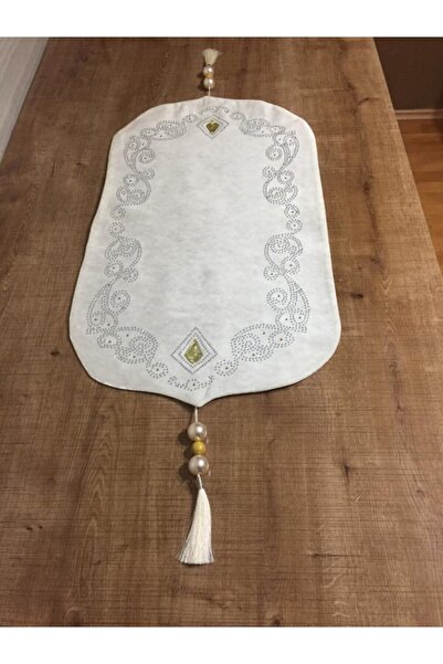 Finezza Set de living Elaina Velvet Crystal Stone cu imprimeu din material textil crem 4 piese - 784