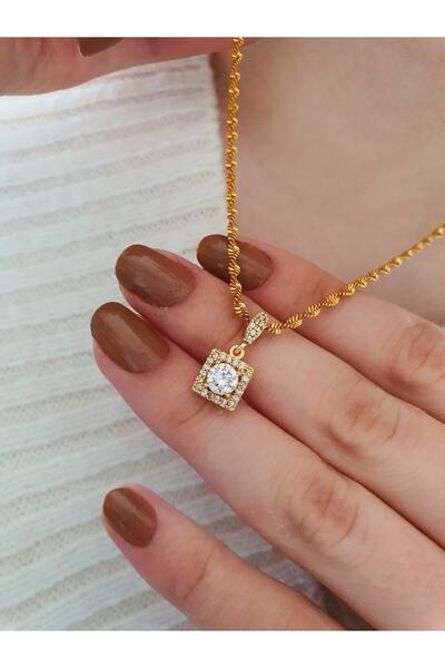barisiva gold 22 Ayar Altın Kaplama 45 Cm Zinciriyle Çıtır Kolye