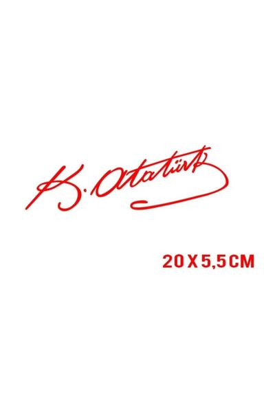 TSC Autocolant semnat Kemal Atatürk Autocolant pentru mașină, auto, vehicul