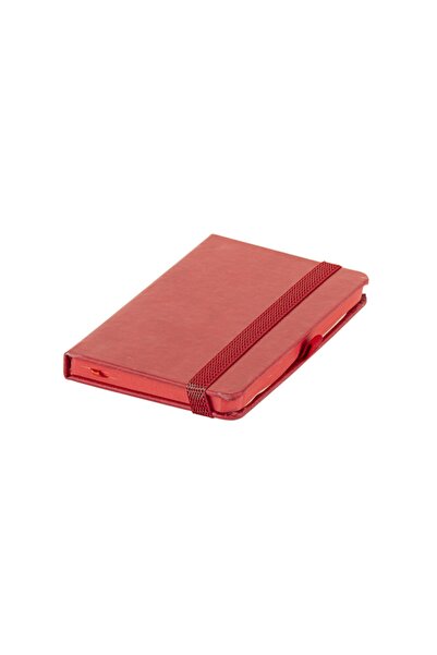 Trend Hediyelik Kenarları Boyalı Konsept Termoderi Kırmızı Kapaklı Not Defter...