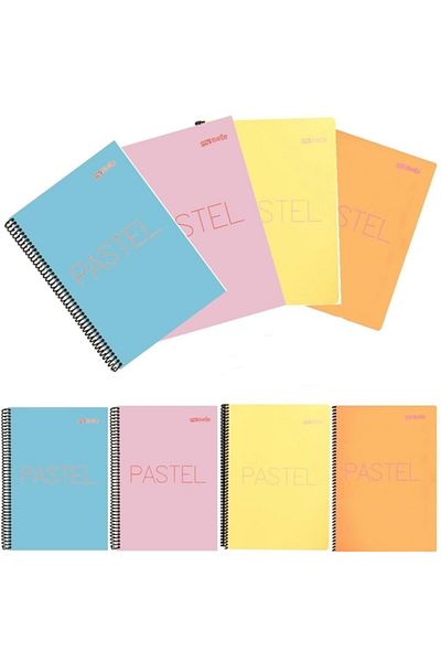 Umur Mynote Pastel Notebook A4 120 Yp 4 Plaids Set