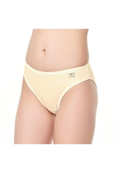 Tutku Chiloți de bikini din piele simplă din elastan, pachet de 3 0715 Msnv0715unl3