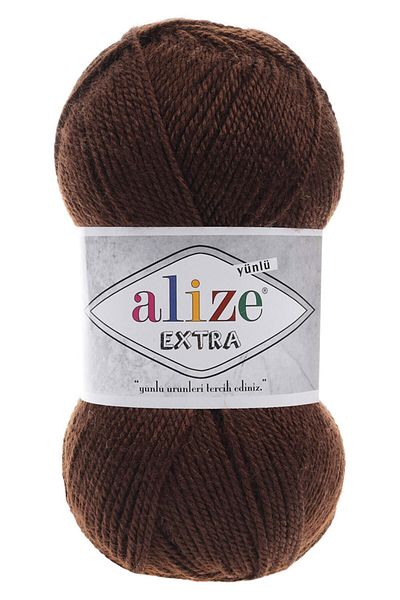 Alize Κωδικός χρώματος 26 καφέ - Πλεκτό νήμα χειρός Extra Bootie