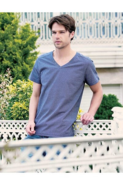 Şahinler Men's Smoked Buttoned T-Shirt MEP22602