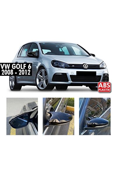 HYM TUNİNG Volkswagen Golf 6 Yarasa Ayna Kapağı Piano Black, Abs Plastik