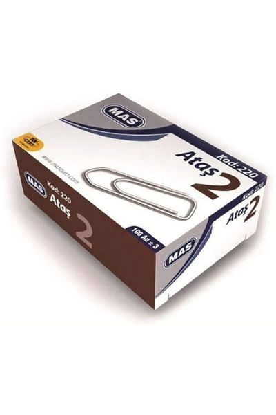 Mas Paper Clip No:2 Code: 220 2 Pack