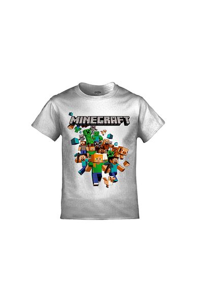 Orijin Tekstil Unisex Παιδικό λευκό μπλουζάκι με στάμπα
