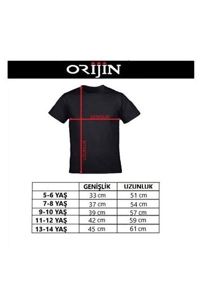 Orijin Tekstil Moon Star Printed Turkish Flag Model Red Children's T-shirt