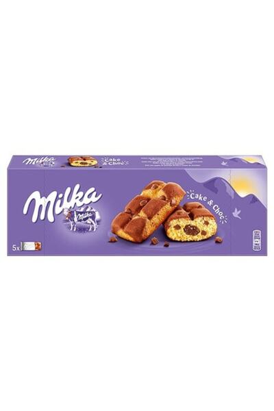 Milka Cake Choc Bitter Çikolata Dolgulu Ve Sütlü Çikolata Parçacıklı Kek 175 g