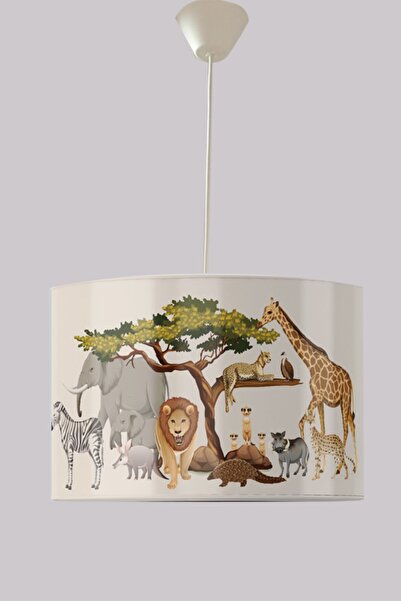 Genel Markalar Bej Safari Lamba, şık ve doğal atmosfer için ideal aydınlatma ...