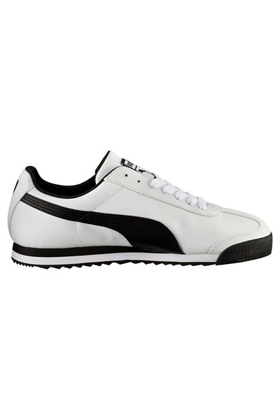 Puma Ανδρικό Casual Sneaker - Roma Basic Λευκό Μαύρο