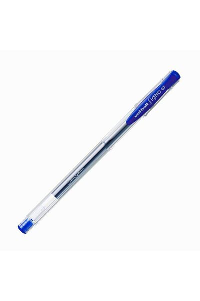 UNİ-BALL Signo Fine Gel Ink Roller Pen 0.7mm Blue Um-100 (Pack of 12)