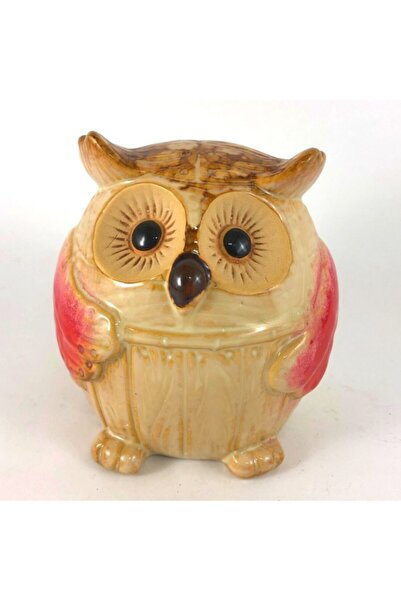 ArtemisSeramik Kırmızı Baykuş Kumbara