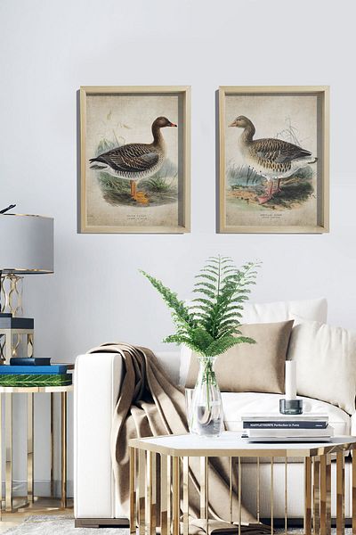 Dekor Loft Επιτοίχια ζωγραφική με φυσικό πεύκο Αντίκα εκτύπωση κορν