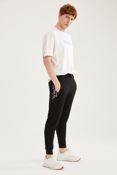 DeFacto Slim Fit Printed Jogger Sweatpants