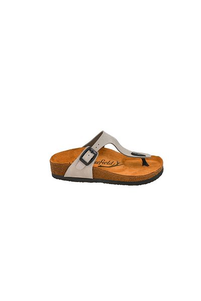 Moosefield Kids Papuci pentru copii din piele naturală gri