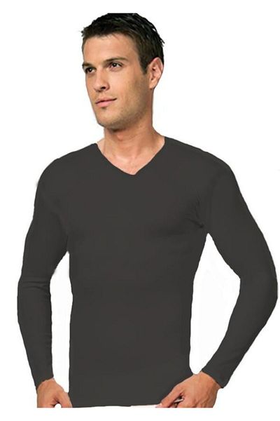 Anıl Men's Black Thermal Long Sleeve T-shirt