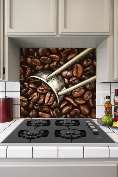 Tilki Dünyası Autocolant pentru cafea din spate aragazului de bucătărie