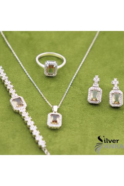 Silveranka 925 Ayar Gümüş Baget 4' Lü Set