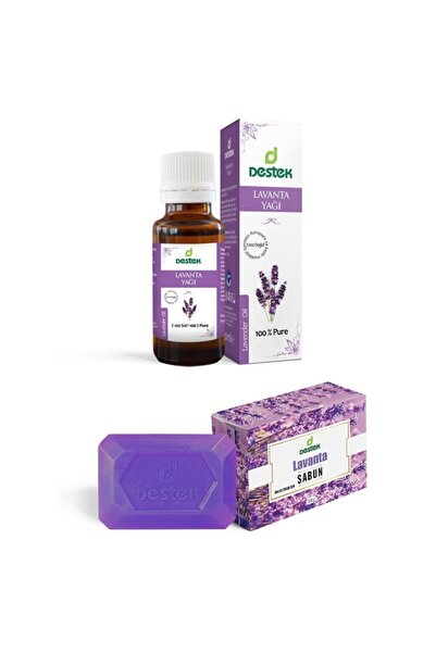 Destek Lavender Oil and Lavender Soap (Set of 2)