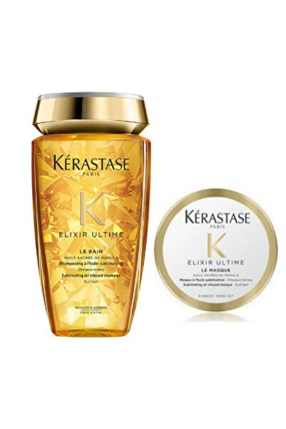 Kerastase Elixir Ultime Oleo Riche Shampoo - 250ml + 75ml Gift, Hair Mask Inclus
