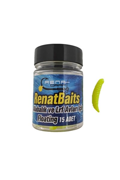 RENAT CARP Renat Bait Özel Kokulu Sarı Silikon Kurtçuk Alabalık Yemi 15 Adet