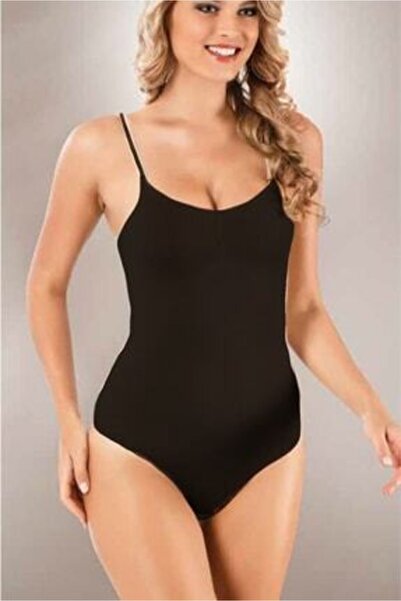 bejamonti Snap Fastener Bady Corset 9016 |   Μαύρος